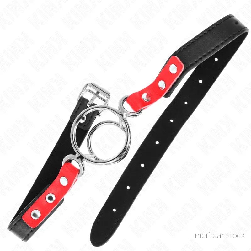 KINK - GAG WITH MULTIPLE O-RINGS 4 / 4.8 CM RED 38 X 56 CM - Bild 2