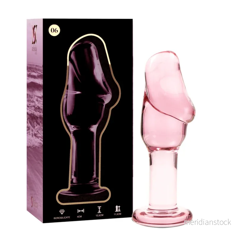 NEBULA SERIES BY IBIZA - MODEL 6 ANAL PLUG BOROSILICATE GLASS CLEAR 12.5 CM -O- 4 CM - Bild 2