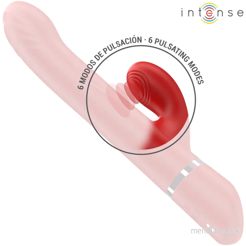 INTENSE - LELE MULTIFUNCTION VIBRATOR ROTATING & OSCILLATION & STIMULATION RED - Bild 3