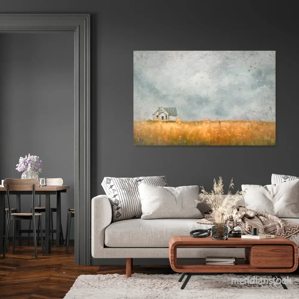 FIELDS OF FADING LIGHT Horizontal Canvas Print - Bild 2