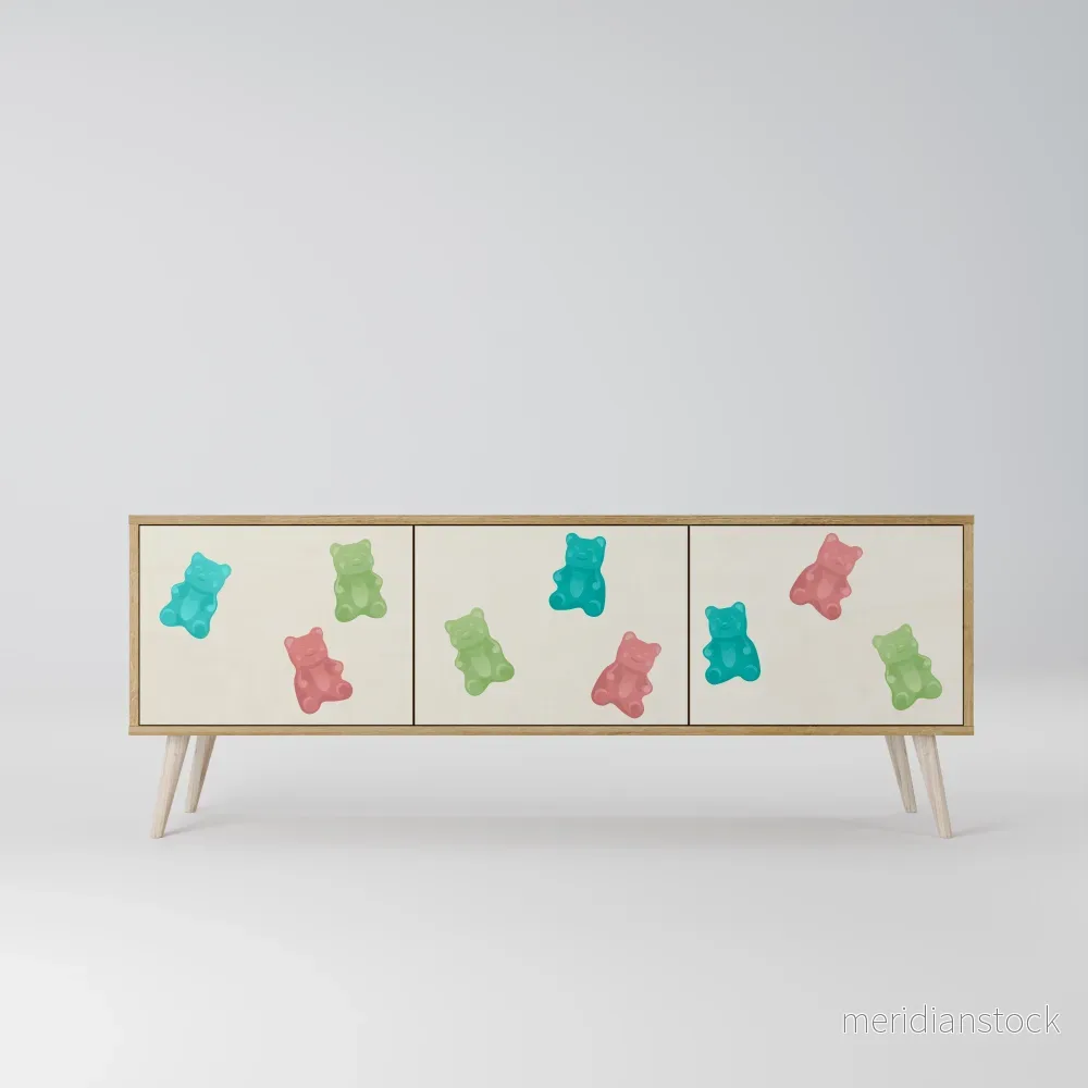 GUMMY BEARS TV-bänk med 3 dörrar - Bild 2