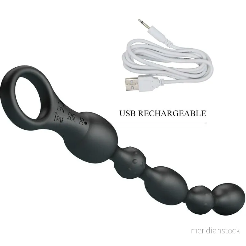 PRETTY LOVE - VAN ANAL BALLS 10 VIBRATIONS RECHARGEABLE SILICONE - Bild 2