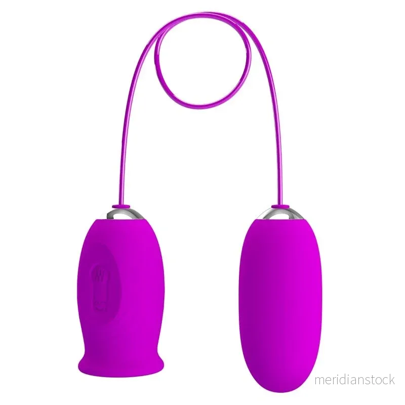 PRETTY LOVE - DAISY DUAL EGG RECHARGEABLE VIBRATOR PURPLE - Bild 3