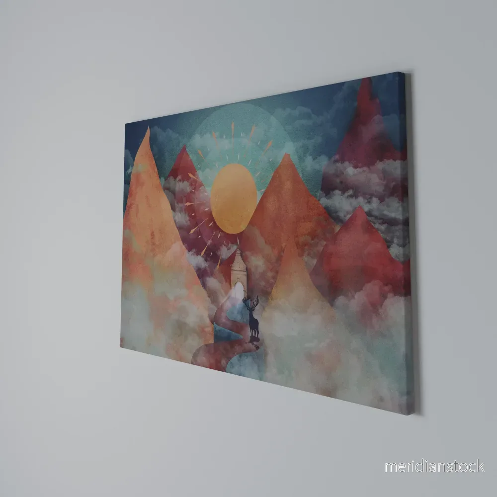 THE DEER MOUNTAIN Horizontal Canvas Print - Bild 3