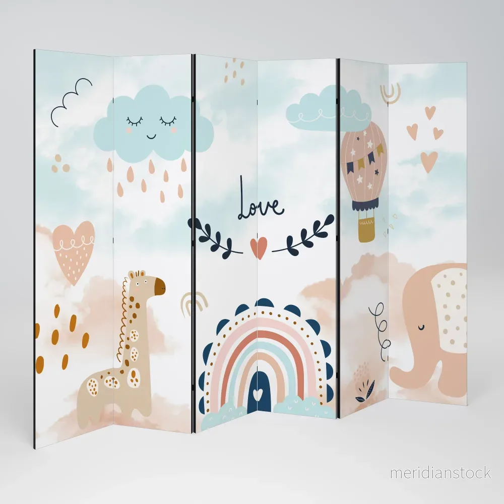 LOVELY DREAMS Rumsavdelare 6 paneler