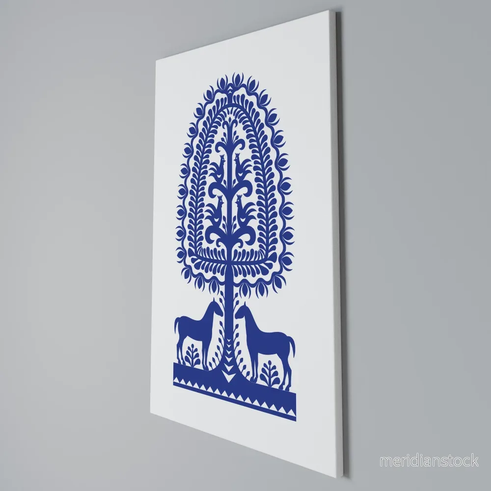POLISH FOLK ART Vertical Canvas Print - Bild 3