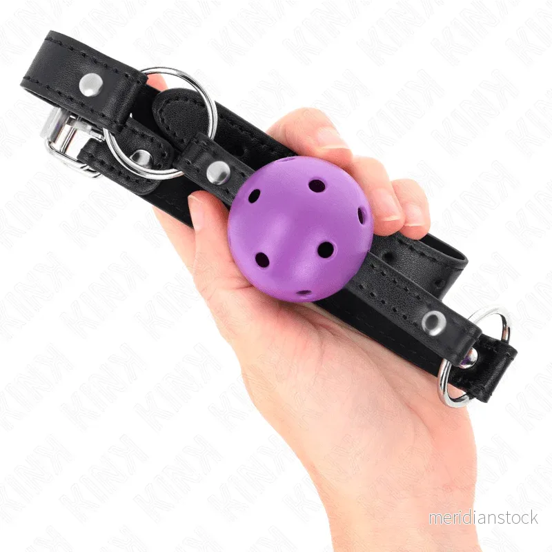 KINK - HOLLOW HARD PURPLE BALL 4.5 CM GAG 63.5 X 2 CM - Bild 2