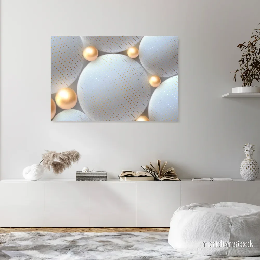 LUMINOUS SPHERICAL HARMONY Horizontal Canvas Print - Bild 2