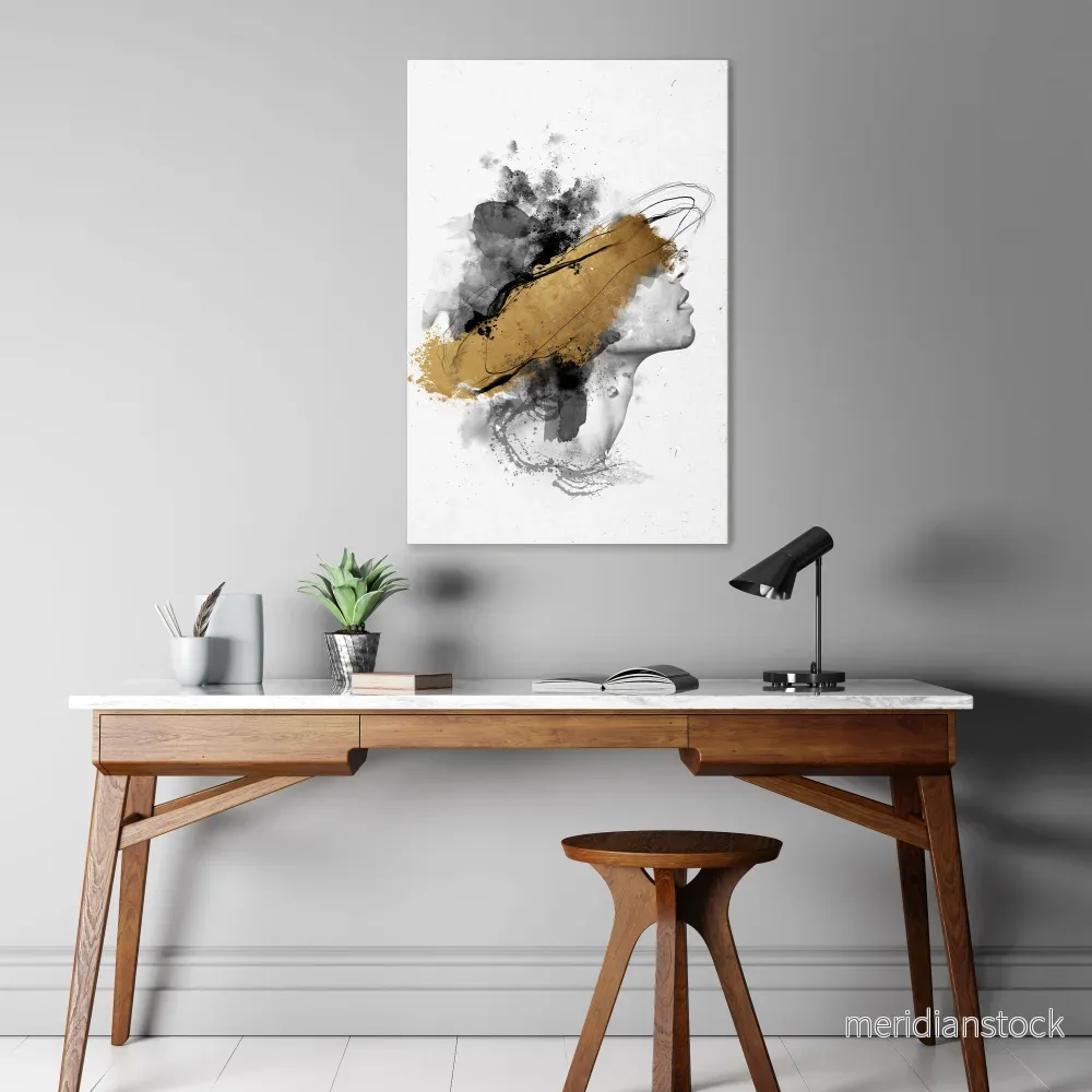 GILDED BLINDNESS Vertical Canvas Print