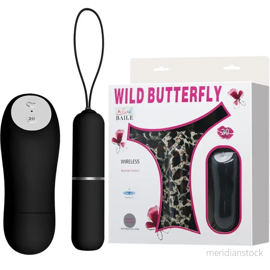 BAILE - THONG WITH VIBRATING BULLET AND REMOTE CONTROL BLACK