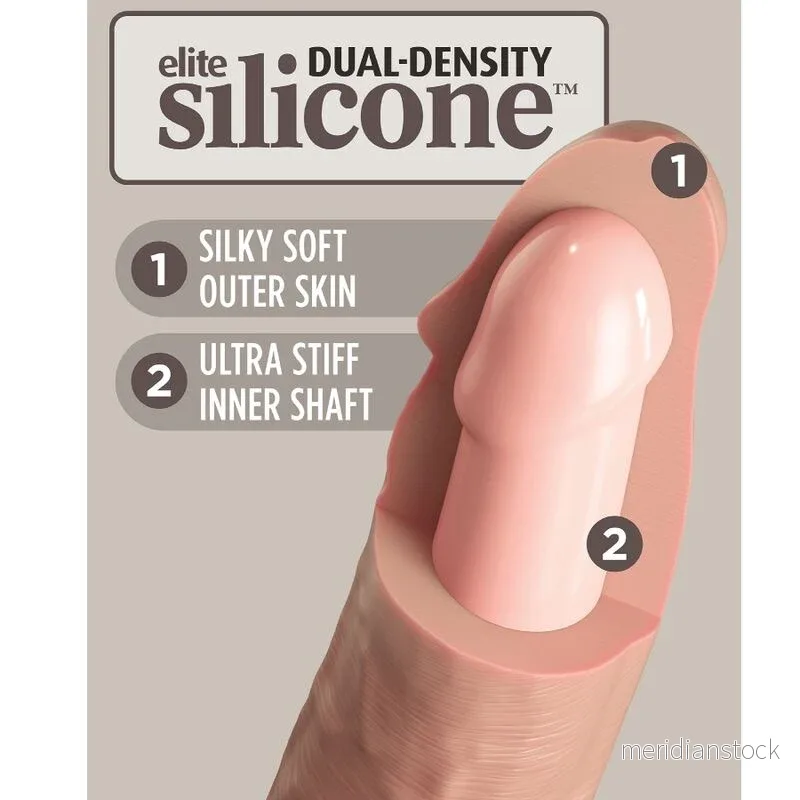 KING COCK - ELITE REALISTIC DILDO VIBRATING & SILICONE 15.2 CM - Bild 3