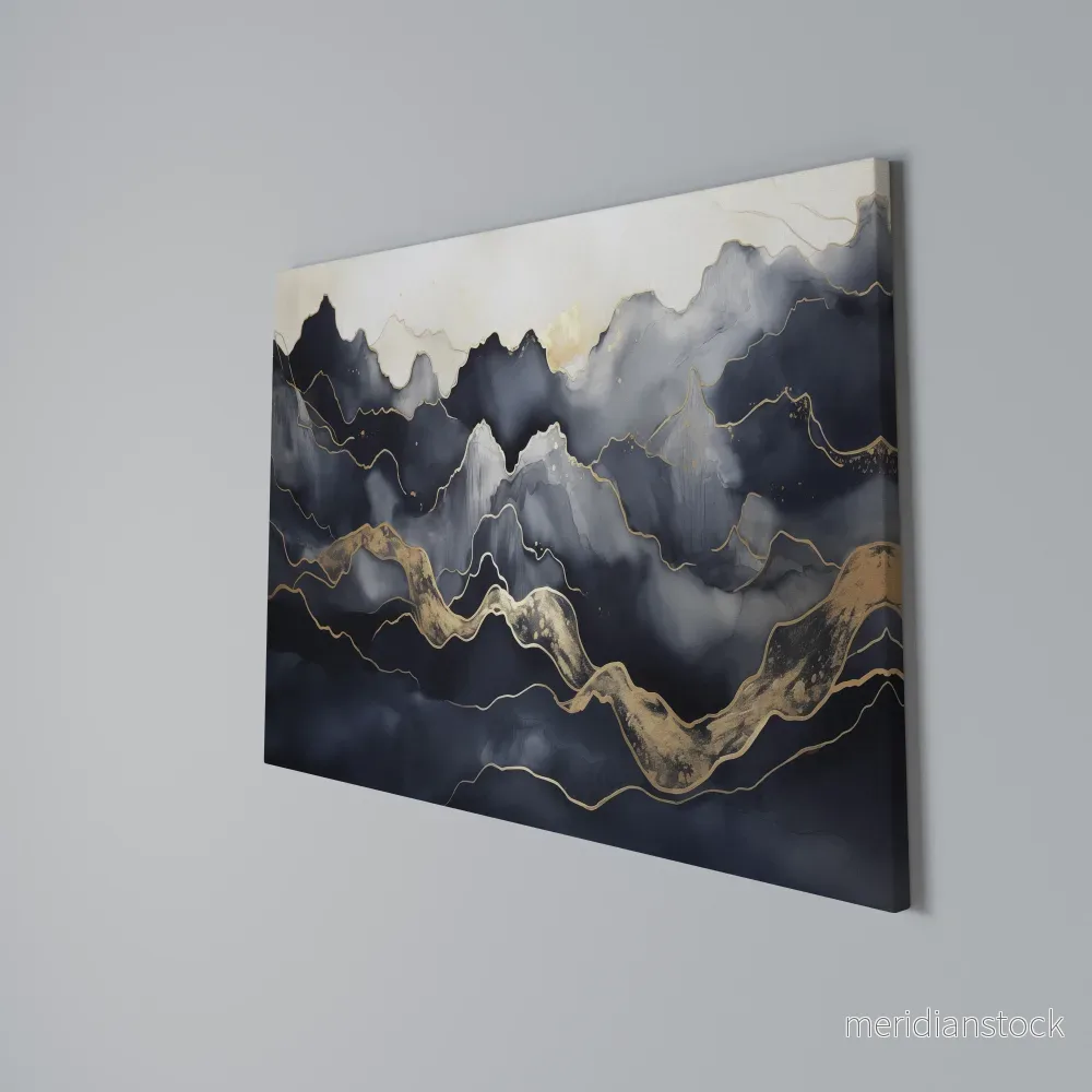 GOLDEN ALPINE BLISS Horizontal Canvas Print - Bild 3