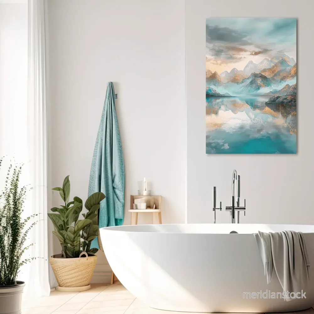AZURE SUMMITS Vertical Canvas Print AZURE SUMMITS Vertical Canvas Print