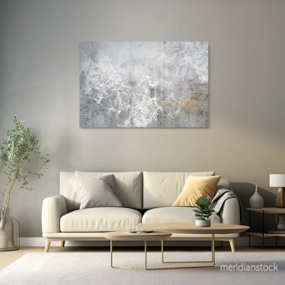 WHITE WHISPER Horizontal Canvas Print