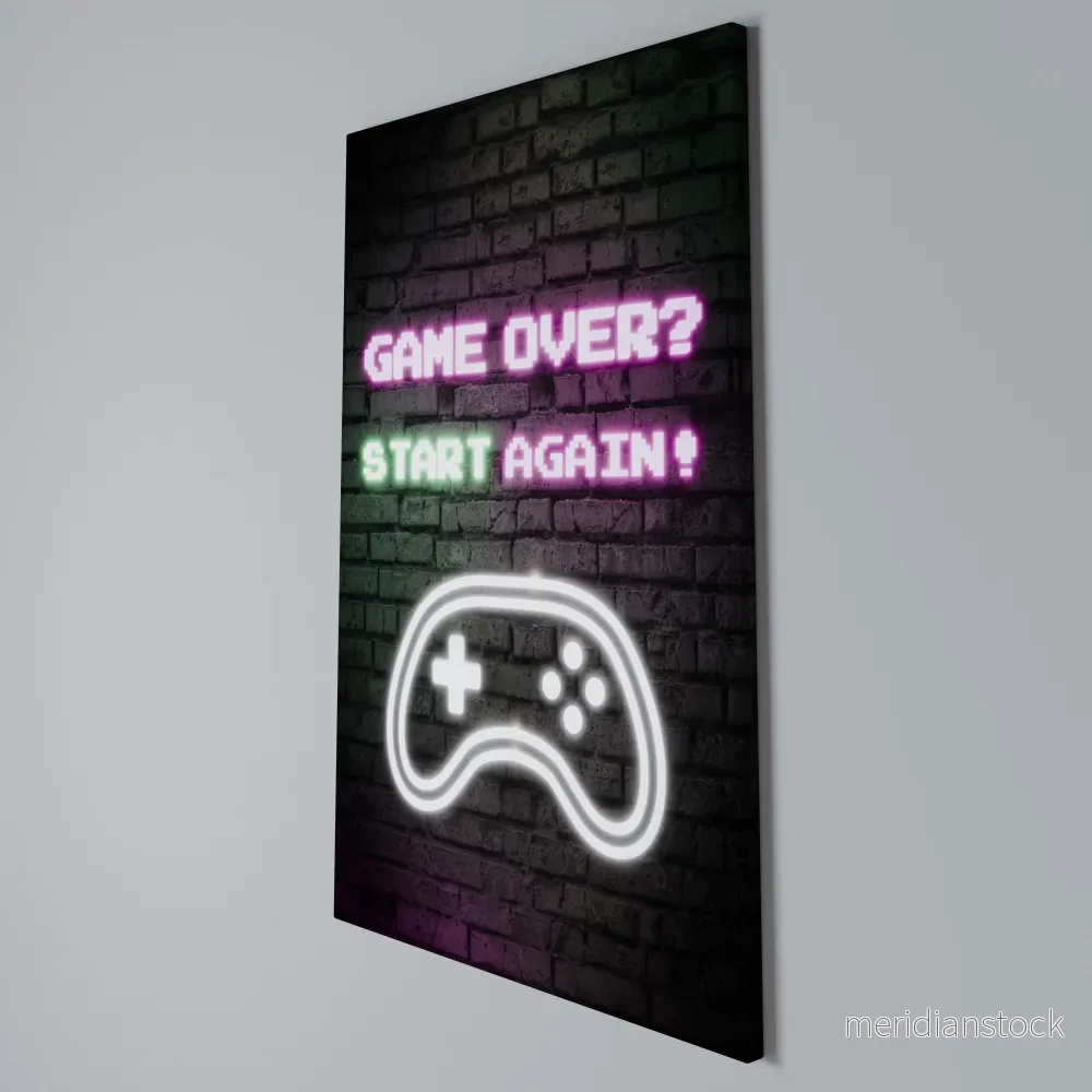 RESPAWN YOUR ADVENTURE Vertical Canvas Print - Bild 3