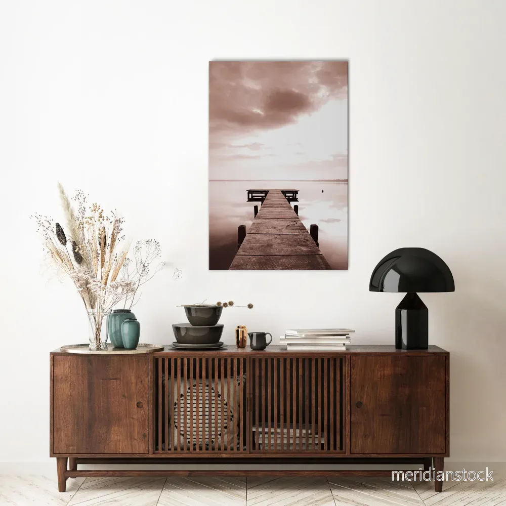 ECHOES OF STILLNESS Vertical Canvas Print