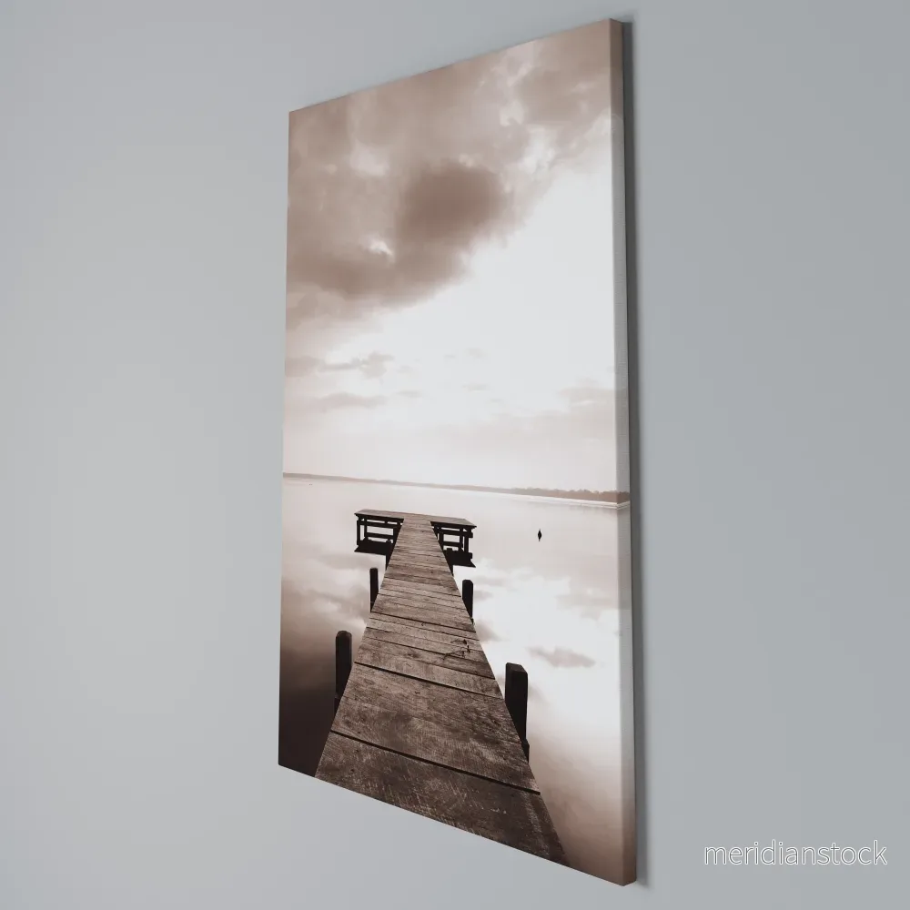 ECHOES OF STILLNESS Vertical Canvas Print - Bild 3