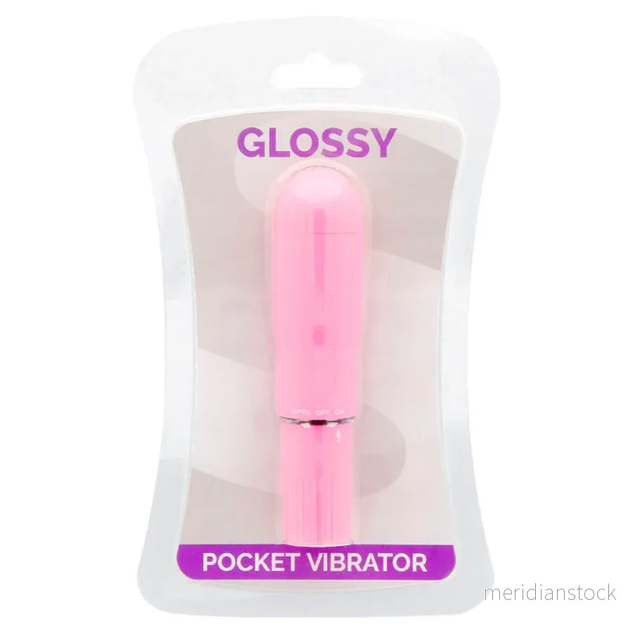 GLOSSY - POCKET VIBRATOR DEEP ROSE