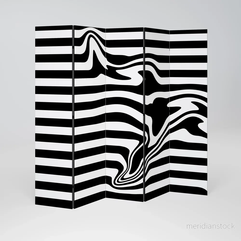 POLYLINE FUZZY Dekorativ rumsavdelare – 5 paneler