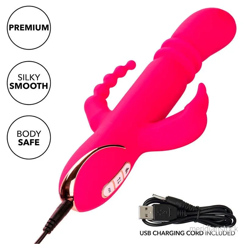 CALEXOTICS - JACK FANTASY TRIPLE HEATED VIBRATOR RABBIT PINK - Bild 3
