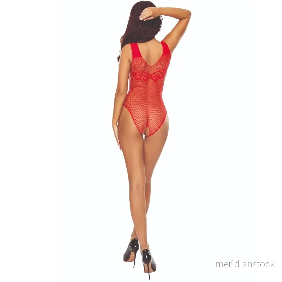 PASSION - BS109 RED BUTTERFLY BOSYSTOCKING - Bild 2