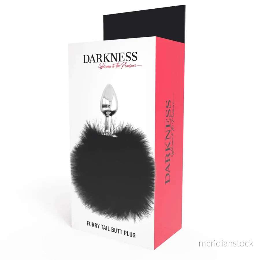 DARKNESS - EXTRA ANAL BUTTPLUG WITH TAIL BLACK 7 CM - Bild 3