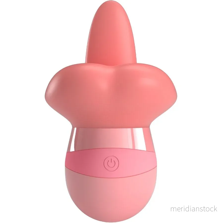 PRETTY LOVE - KYLEE TONGUE CLITORIS STIMULATOR 10 VIBRATIONS NUDE PINK - Bild 2