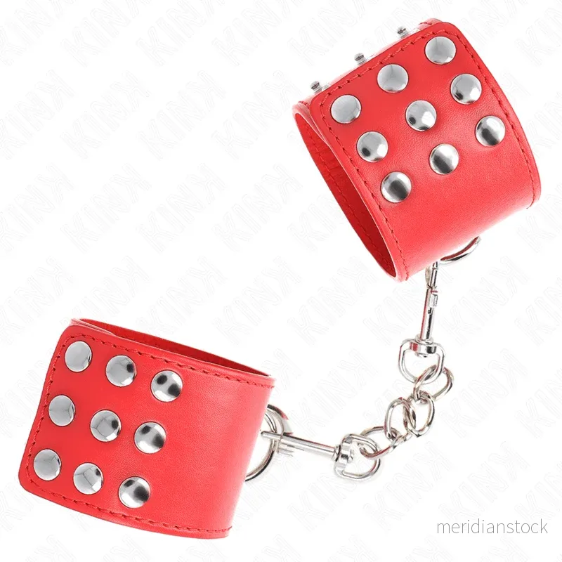KINK - WRIST RESTRAINTS WITH SNAP FASTEN RED ADJUSTABLE 19-24 CM X 5.5 CM - Bild 2