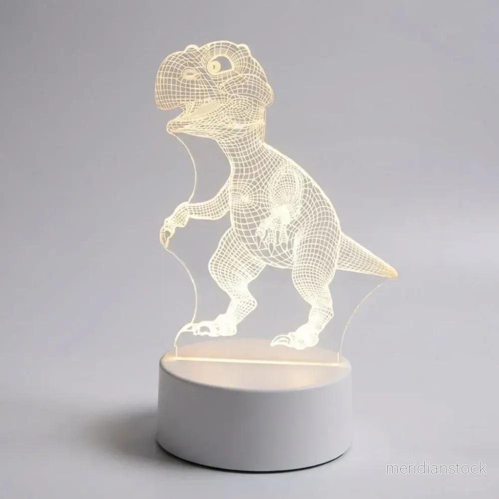 3D-illusionsnattlampa - DinoGlowz - Bild 2
