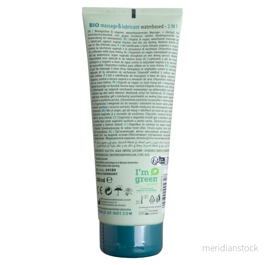 HOT - BIO MASSAGE & LUBRICANT WATERBASED 2 IN 1 200 ML - Bild 2
