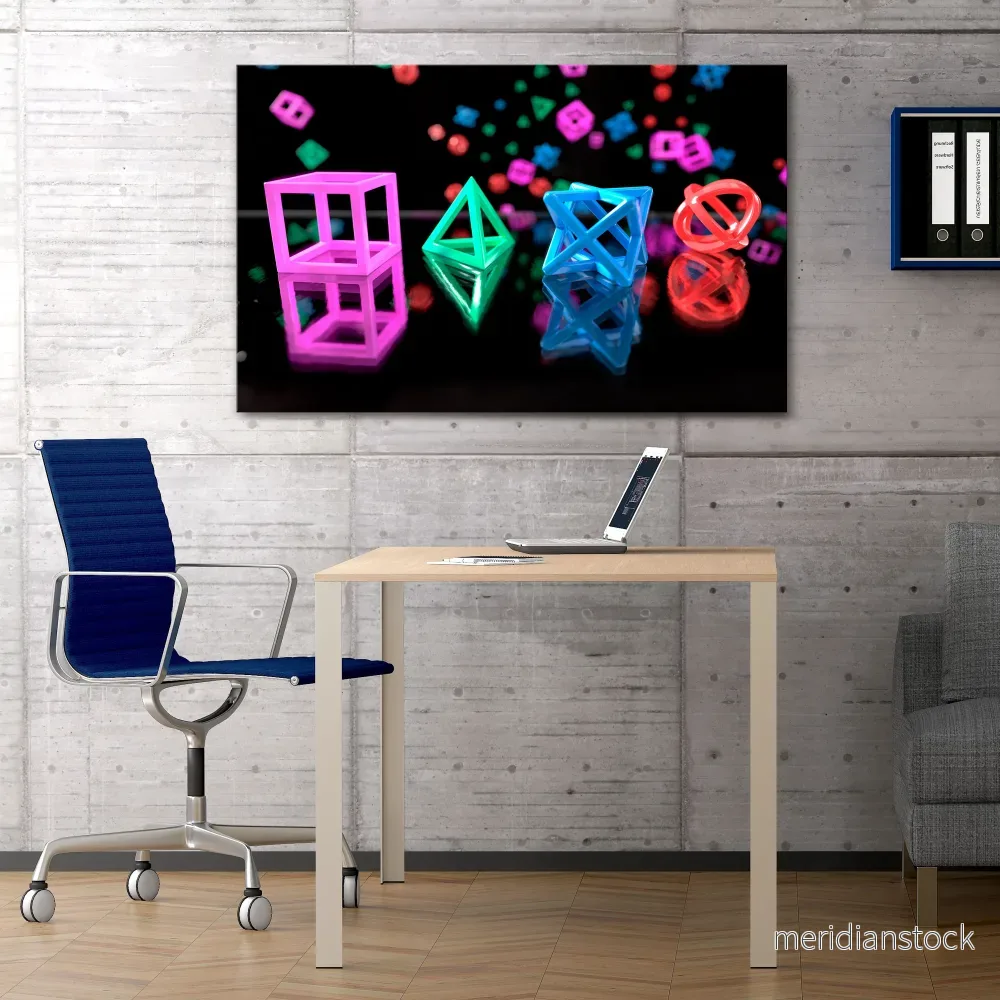 GAMER GLOWING ICONS Horizontal Canvas Print GAMER GLOWING ICONS Horizontal Canvas Print