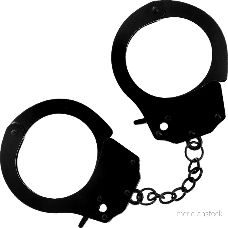 DARKNESS - METAL HANDCUFFS FOR BLACK HANDS - Bild 3