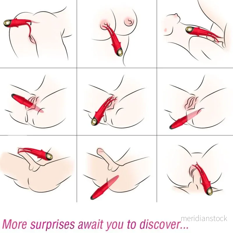 ARMONY - SHADOW VIBRATOR DOUBLE-HEAD TEASING RED - Bild 2