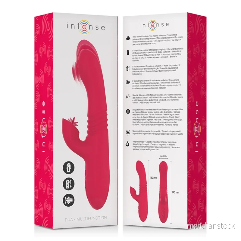 INTENSE - DUA MULTIFUNCTION RECHARGEABLE UP & DOWN VIBRATOR WITH RED TONGUE - Bild 2