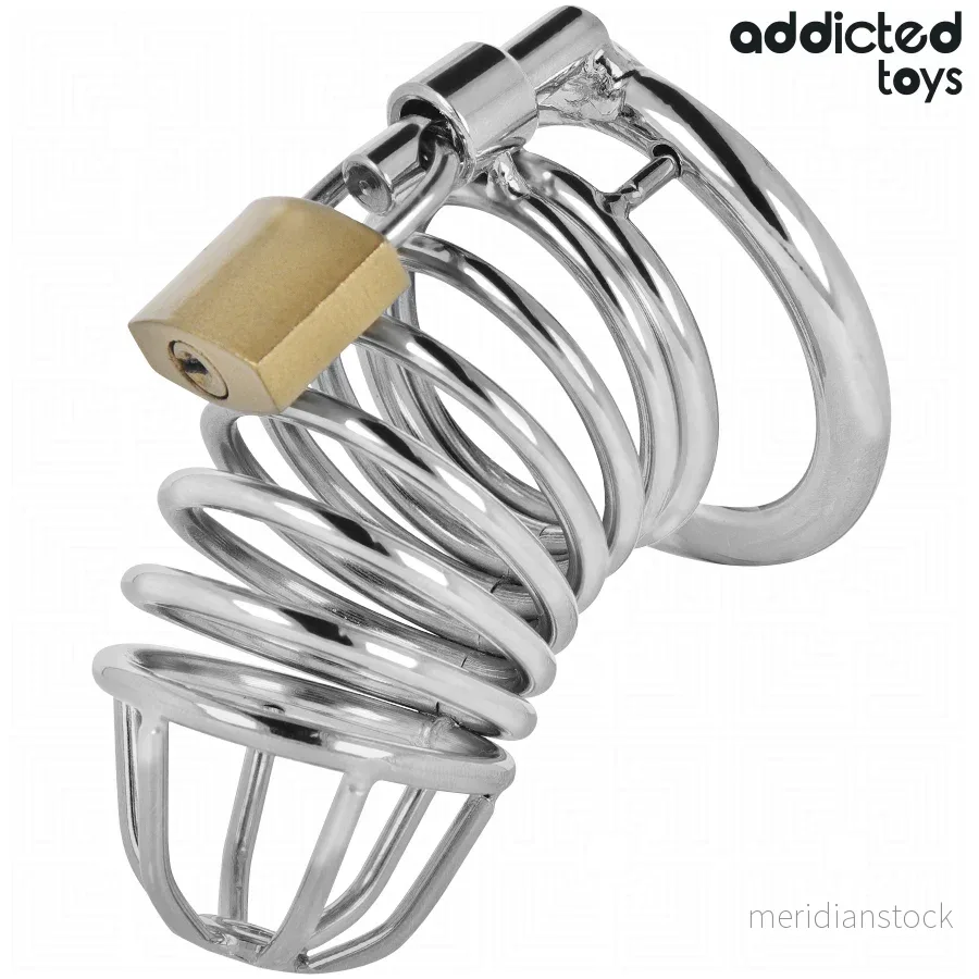 ADDICTED TOYS LOCKED - IRON CELL METAL PENIS CAGE 5 CM SIZE L - Bild 2