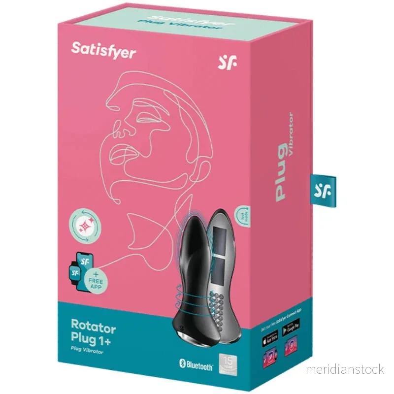 SATISFYER - ROTATOR PLUG 1+ VIBRATING PLUG APP RED - Bild 2