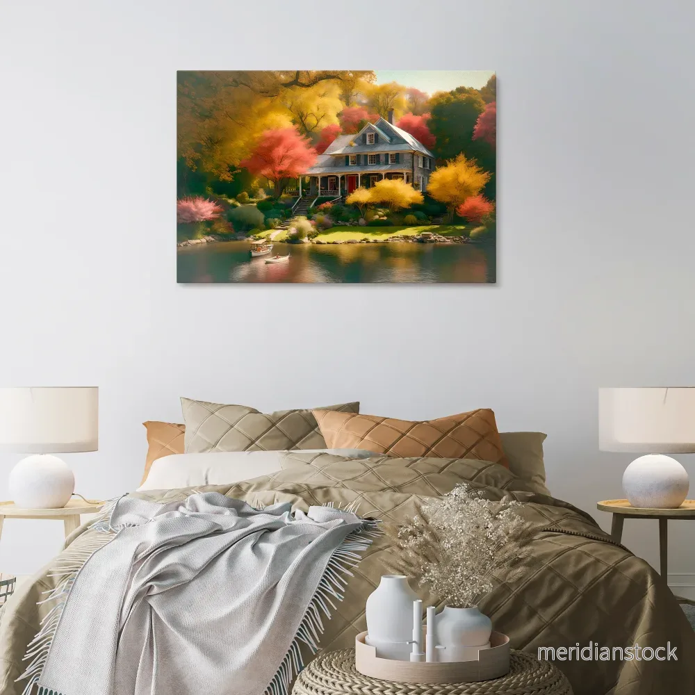 ENCHANTED AUTUMN REFUGE Horizontal Canvas Print ENCHANTED AUTUMN REFUGE Horizontal Canvas Print