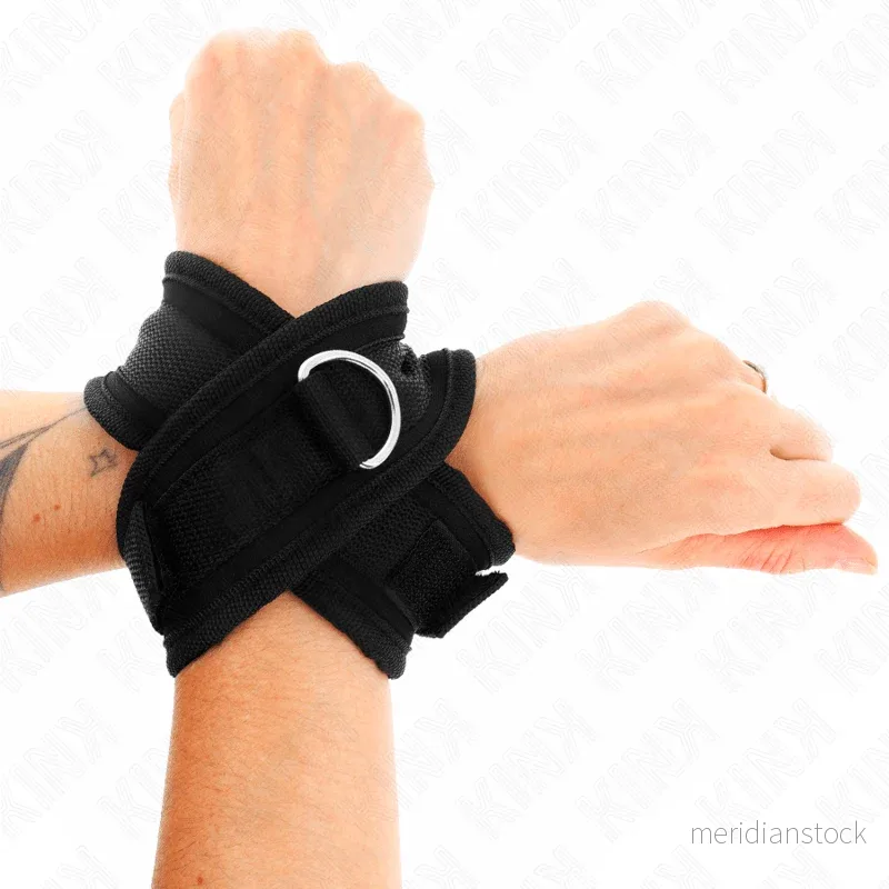 KINK - CROSS CUFFS BLACK 34 X 5.5 CM - Bild 2