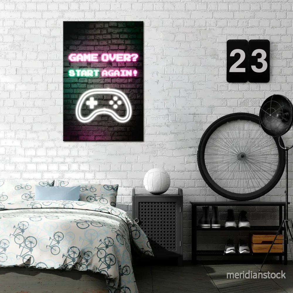 RESPAWN YOUR ADVENTURE Vertical Canvas Print - Bild 2