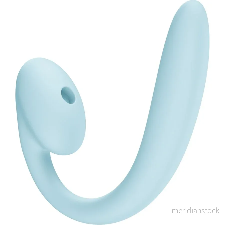 FUN FACTORY - CRESCENDO INSERTABLE DOUBLE AIR PULSE VIBRATOR ICE BLUE - Bild 2