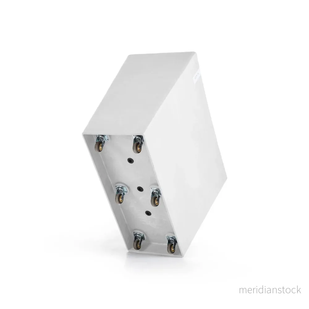 Kruka Paris med hjul 85cm vit - Bild 2