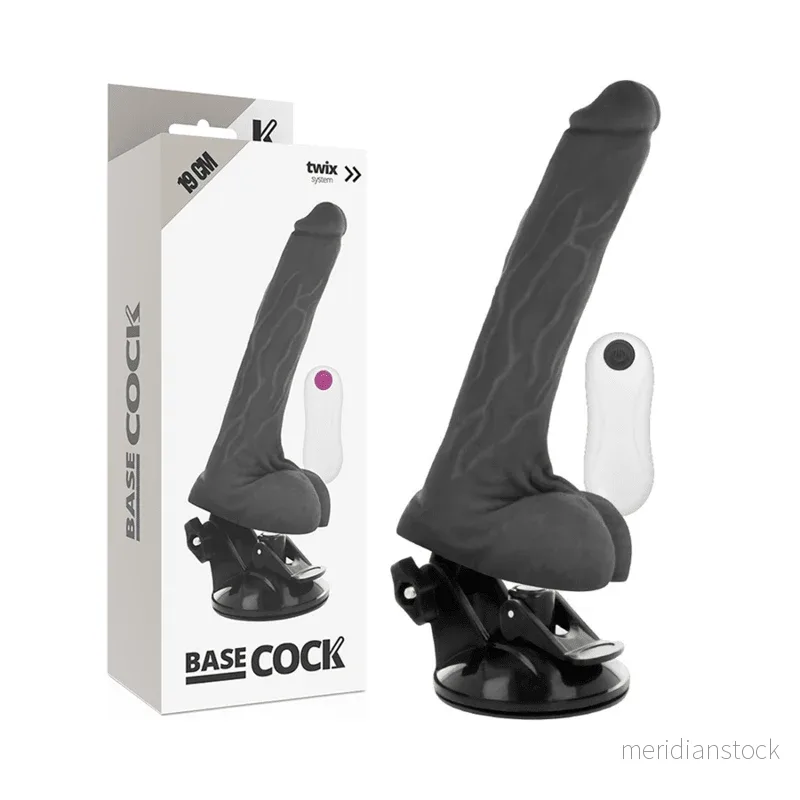 BASECOCK - REALISTIC VIBRATOR REMOTE CONTROL FLESH 19 CM -O- 4 CM - Bild 2