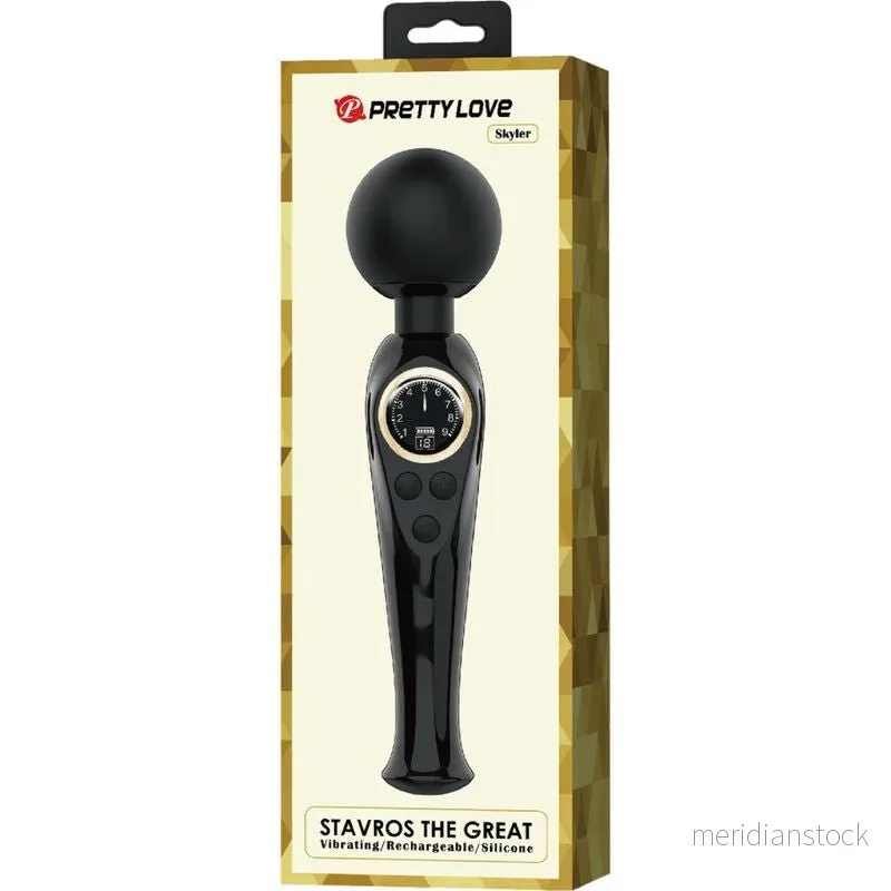 PRETTY LOVE - SKYLER VIBRATOR WAND BLACK