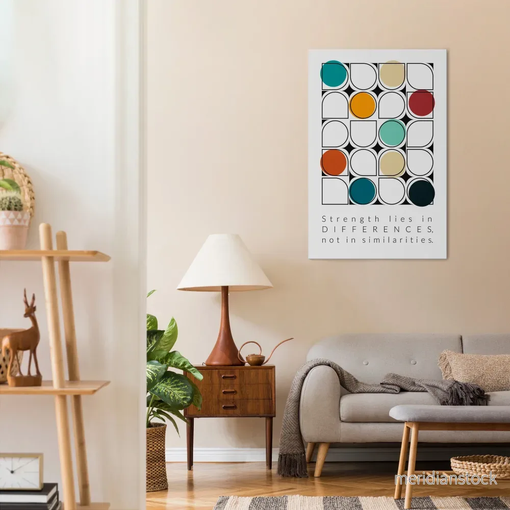 HUE HARMONY Vertical Canvas Print - Bild 2