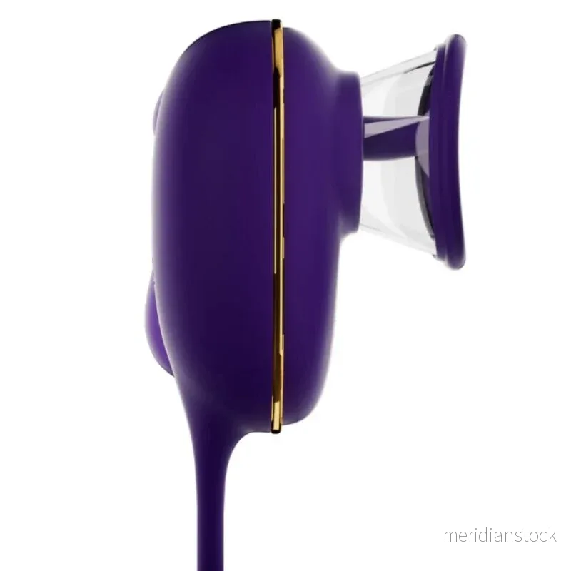 SHE.E.O - CLITORAL SUCTION TOOL WITH LICKING EFFECT AND PURPLE ANAL STIMULATOR - Bild 3
