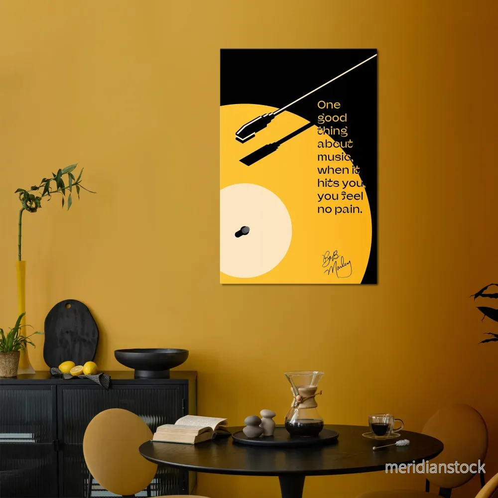 MUSIC - NO PAIN Vertical Canvas Print - Bild 2