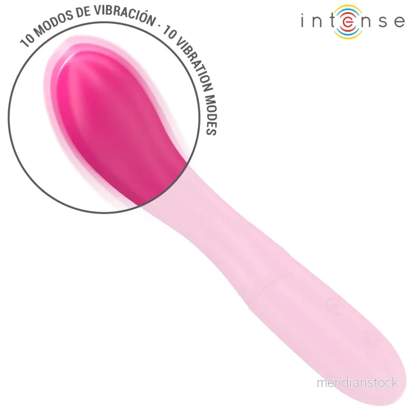 INTENSE - LISETTE VIBRATOR 19 CM FLEXIBLE 10 VIBRATIONS PINK - Bild 3