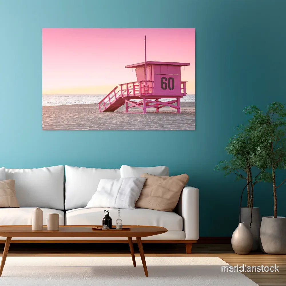 PINK PARADISE WATCH Horizontal Canvas Print - Bild 2