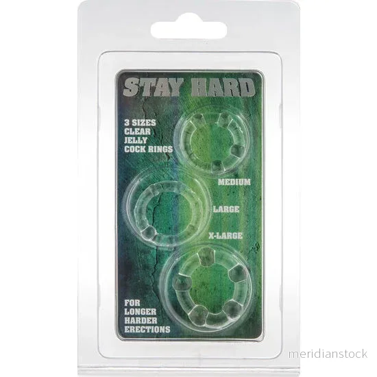 SEVEN CREATIONS - SET OF THREE TRANSPARENT PENIS RINGS - Bild 2