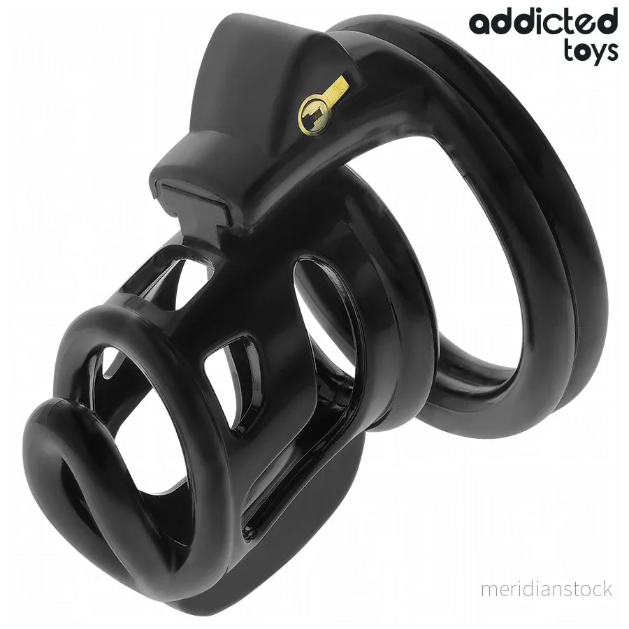 ADDICTED TOYS LOCKED - GILDEN CAGE SILICONE PENIS CAGE 8.5 CM - Bild 2